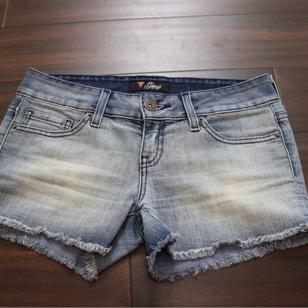 Guess Women's Blue Denim Shorts
